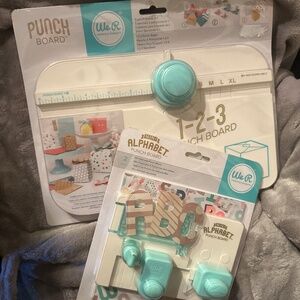 We R Memory Keepers mini Alphabet & 1-2-3 Punch Board